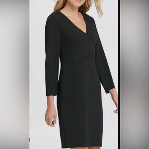 DKNY size 14 woman Elegant Black Dress